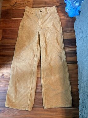 Billabong x Wrangler Corduroy Wide Leg Pants Women’s Size 27 Tan Beige (1184)